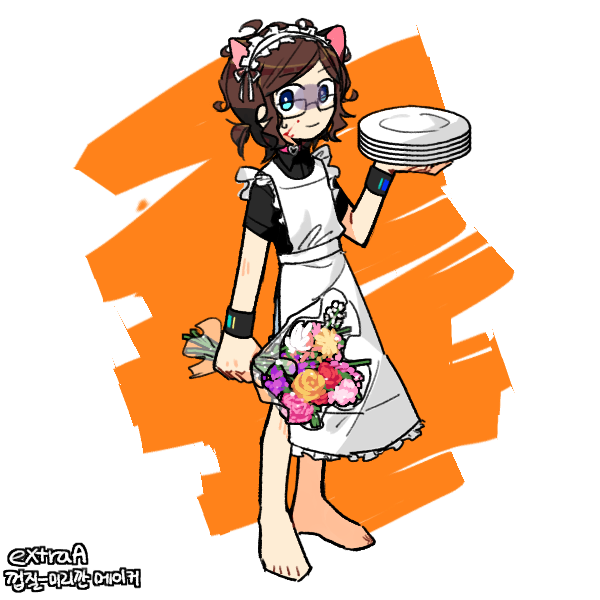 My OC in a maid outfit